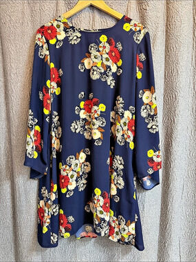 Uncle Frank Floral Dress in Blue Size XL Like New